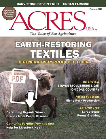 Acres U.S.A. Magazine February 2018 Front Cover